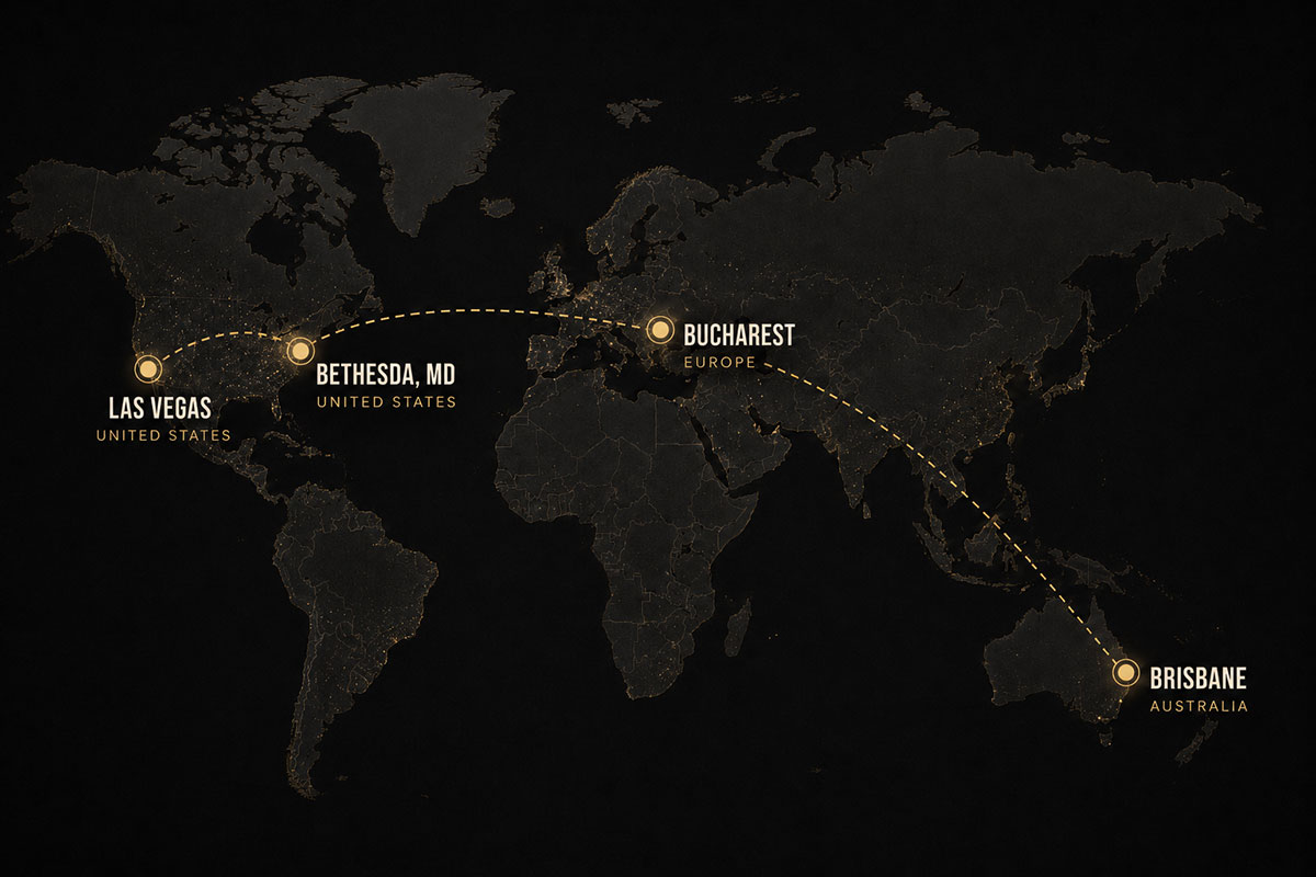 Active and in-discussion markets: Las Vegas, Bethesda MD, Bucharest, Brisbane